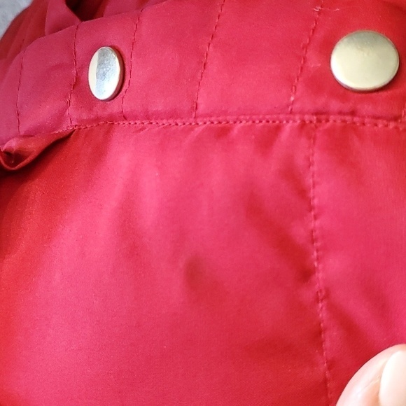 I.N. STUDIO VEST, lightweight quilted. Red size 1X cool weather 2 pockets. - Picture 7 of 7